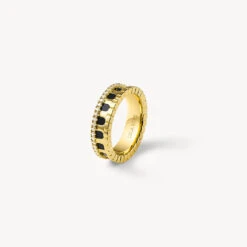 Arch Black Onyx Ring