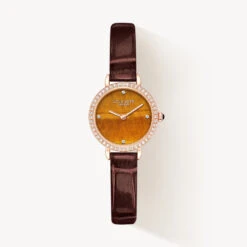 Tiger's Eye Watch With Zircon