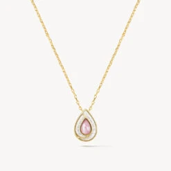Pink Mother-of-Pearl Necklace
