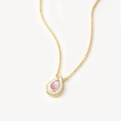 Pink Mother-of-Pearl Necklace -Jewelry Shop 50301 2 1