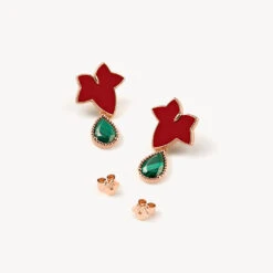 Red Onyx Earring -Jewelry Shop 60004 2