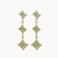 Aventurine Chain Earring
