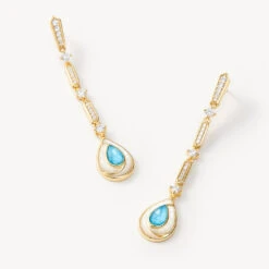 Turquoise Chain Earring -Jewelry Shop 60305 2 1