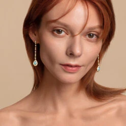 Turquoise Chain Earring -Jewelry Shop 60305 2 750d48a3 d4da 42d0 a6b1 9f9847813820 1