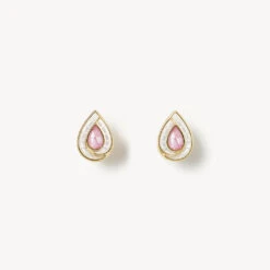Pink Mother-of-Pearl Earring