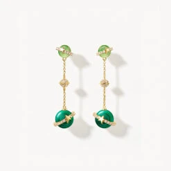 Malachite Earring