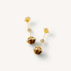 Tiger's Eye Earring -Jewelry Shop 60515 2 1