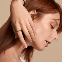 Arch Black Onyx Ring -Jewelry Shop 70514 1 2