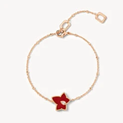 Red Onyx Bead Bracelet